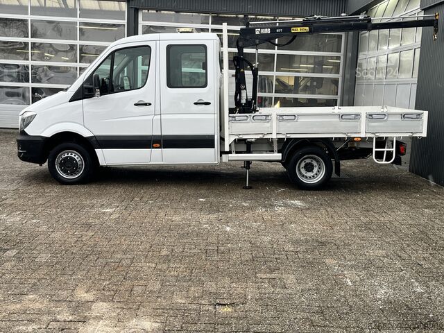 Plataforma de carga Mercedes-Benz Sprinter 513 cdi 130pk DC Laadkraan Hiab 017T A...