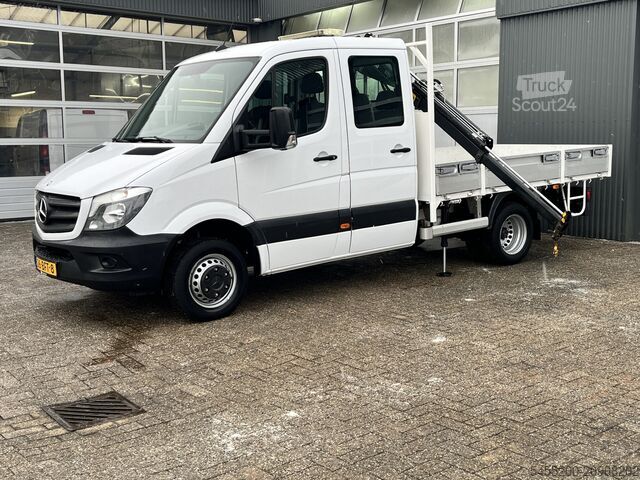 Plataforma de carga Mercedes-Benz Sprinter 513 cdi 130pk DC Laadkraan Hiab 017T A...