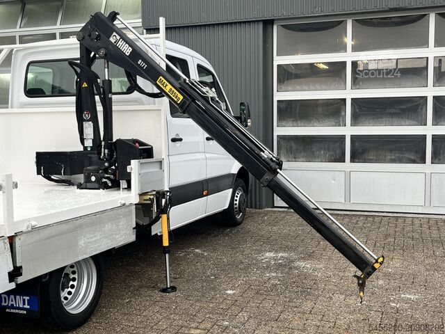 Plataforma de carga Mercedes-Benz Sprinter 513 cdi 130pk DC Laadkraan Hiab 017T A...