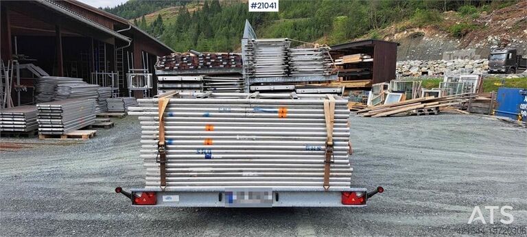 Temared telinevaunu 3,5 t / 364 m² telineellä  Temared scaffolding trailer 3.5 t w/ 364 m2 scaffo
