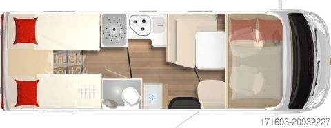 Integriertes Wohnmobil Bürstner Lyseo Time I 728 G Limited Luftfeder HA, Rollerbühne