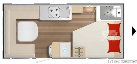 Wohnwagen Bürstner Premio 455 TS MESSE ANGEBOTE ON TOP