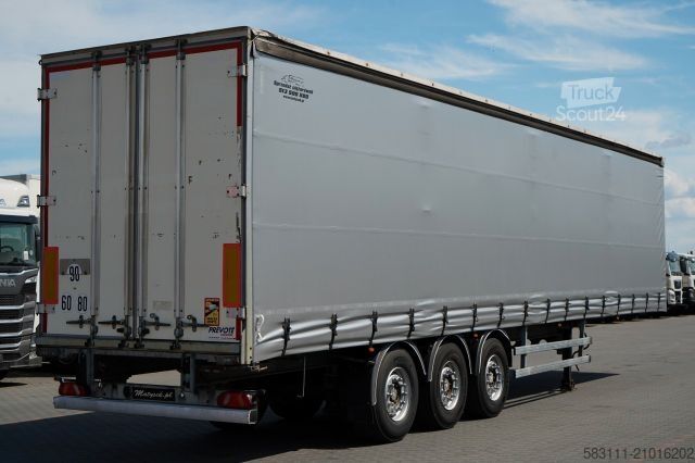 Open oplegger met zeil TRAILOR FIRANKA / STANDARD / MOCNA POD?OGA SZYNA-DESKA