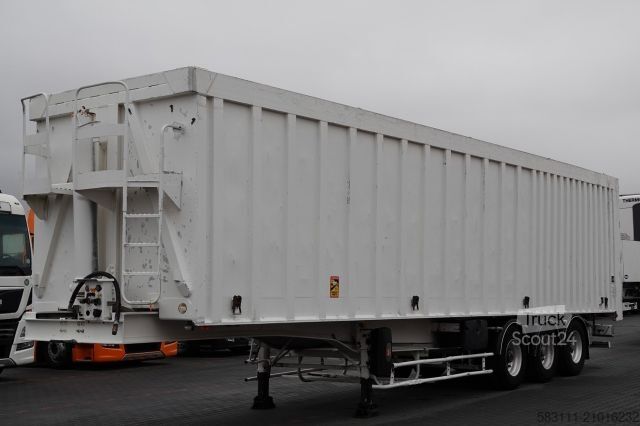 Tipper semitrailer BENALU WYWROTKA ALUMINIOWA / 80 m3 