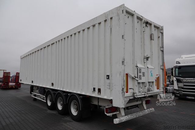 Tipper semitrailer BENALU WYWROTKA ALUMINIOWA / 80 m3 