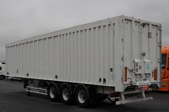 Tipper semitrailer BENALU WYWROTKA ALUMINIOWA / 80 m3 