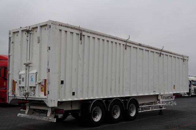 Tipper semitrailer BENALU WYWROTKA ALUMINIOWA / 80 m3 