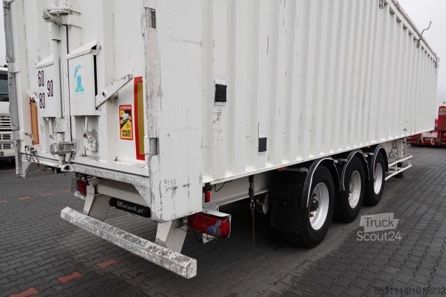 Tipper semitrailer BENALU WYWROTKA ALUMINIOWA / 80 m3 