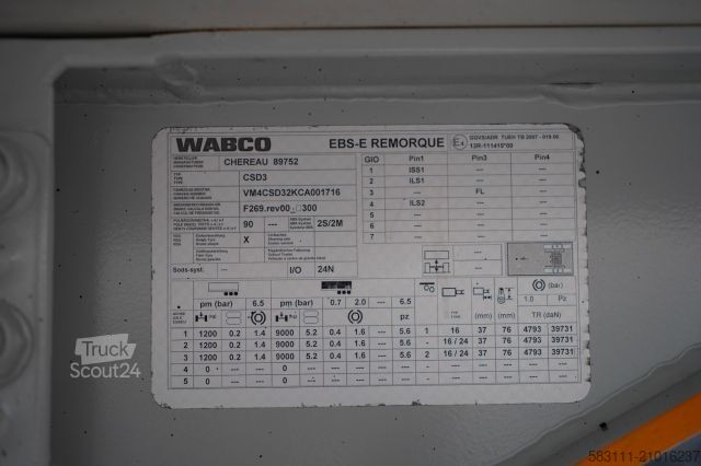 Rashladna poluprikolica CHEREAU CH?ODNIA / CARRIER VECTOR 1950MT  / DOPPELSTOCK