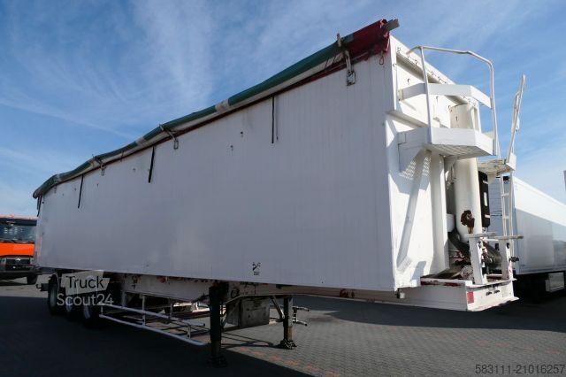 Tipper semitrailer BENALU WYWROTKA ALUMINIOWA / 75 M3 / KLAPO-DRZWI