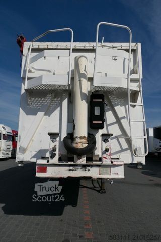 Tipper semitrailer BENALU WYWROTKA ALUMINIOWA / 75 M3 / KLAPO-DRZWI