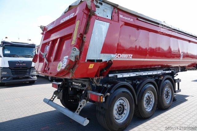 Полуприцеп-самосвал SCHMITZ CARGOBULL WYWROTKA / 26 m3 / STALOWA  / HYDROKLAPA / O? PO