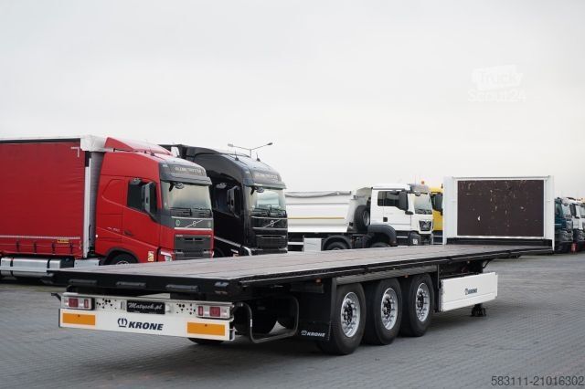 Auflieger mit Arbeitsbühne KRONE NACZEPA  PLATFORMA / O? PODNOSZONA / KOSZ NA PAL