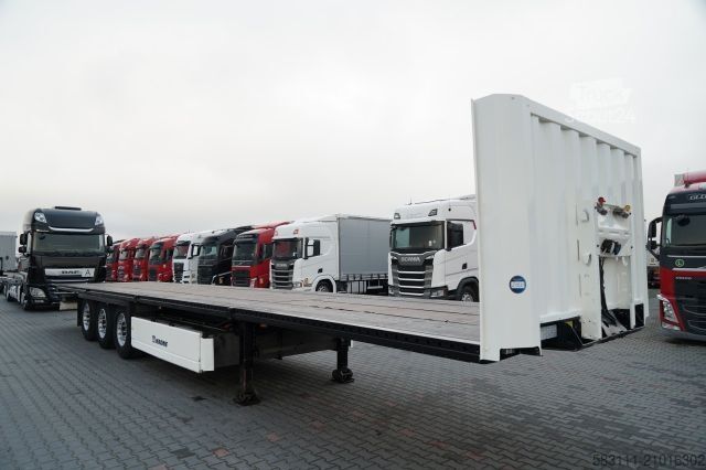 Auflieger mit Arbeitsbühne KRONE NACZEPA  PLATFORMA / O? PODNOSZONA / KOSZ NA PAL