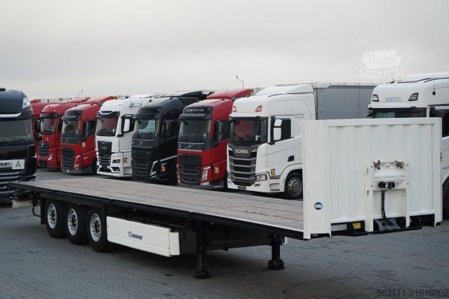 Auflieger mit Arbeitsbühne KRONE NACZEPA  PLATFORMA / O? PODNOSZONA / KOSZ NA PAL