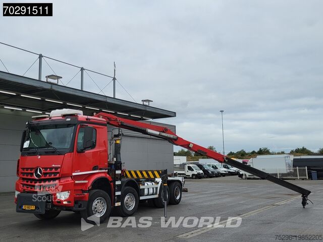 Hook arm system Mercedes Arocs 4145 8X4 NL-Truck HMF 2243 Z Crane Hyva 2...