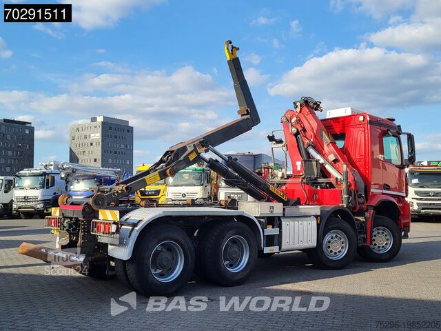 Hook arm system Mercedes Arocs 4145 8X4 NL-Truck HMF 2243 Z Crane Hyva 2...