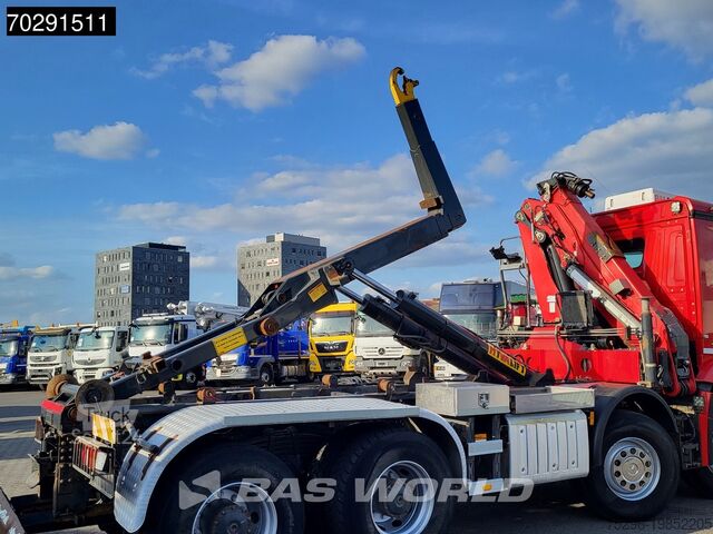 Hook arm system Mercedes Arocs 4145 8X4 NL-Truck HMF 2243 Z Crane Hyva 2...