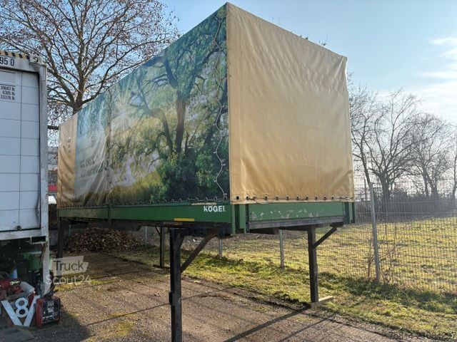 Reboque de carroçaria intercambiável KÖGEL EN 74, Wechselpritsche+Plane+Bordwand*6 Stück*