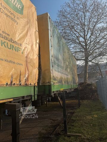 Reboque de carroçaria intercambiável KÖGEL EN 74, Wechselpritsche+Plane+Bordwand*6 Stück*