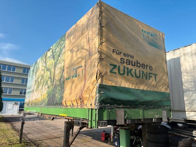 Reboque de carroçaria intercambiável KÖGEL EN 74, Wechselpritsche+Plane+Bordwand*6 Stück*