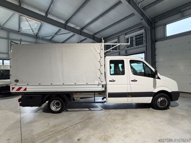 Furgonetka pick-up VOLKSWAGEN Crafter 50 *PRITSCHE&PLANE DOKA 6-SITZER*AHK*TÜV