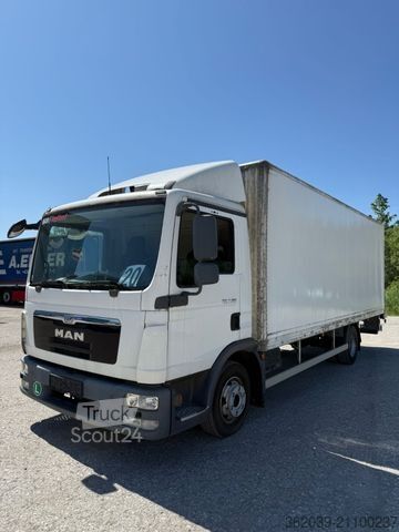 Vrachtwagen met bakwagen MAN TGL 7.180 Euro 5 Schaltung abs Blatt Blatt