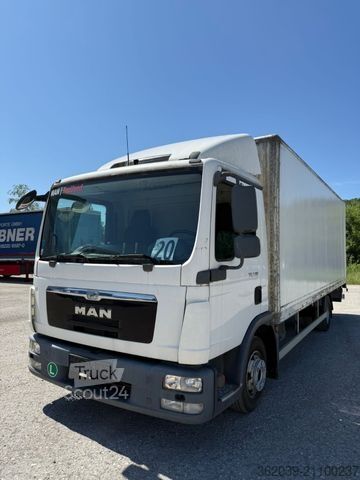 Vrachtwagen met bakwagen MAN TGL 7.180 Euro 5 Schaltung abs Blatt Blatt