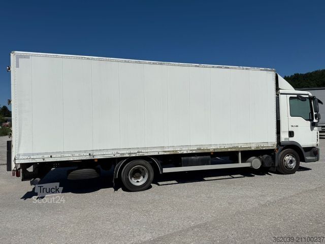 Vrachtwagen met bakwagen MAN TGL 7.180 Euro 5 Schaltung abs Blatt Blatt