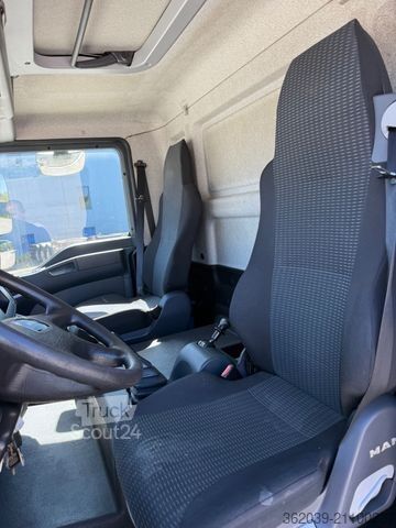 Vrachtwagen met bakwagen MAN TGL 7.180 Euro 5 Schaltung abs Blatt Blatt