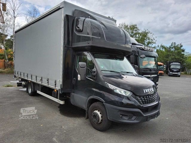 Transporter mit Pritsche & Plane IVECO 70C18 HA8 Planen LKW Topsleeper,
