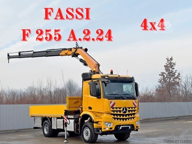 Kamyon üzerine monteli vinç MERCEDES-BENZ AROCS 1848* FASSI F 255 A.2.24* TOPZUSTAND