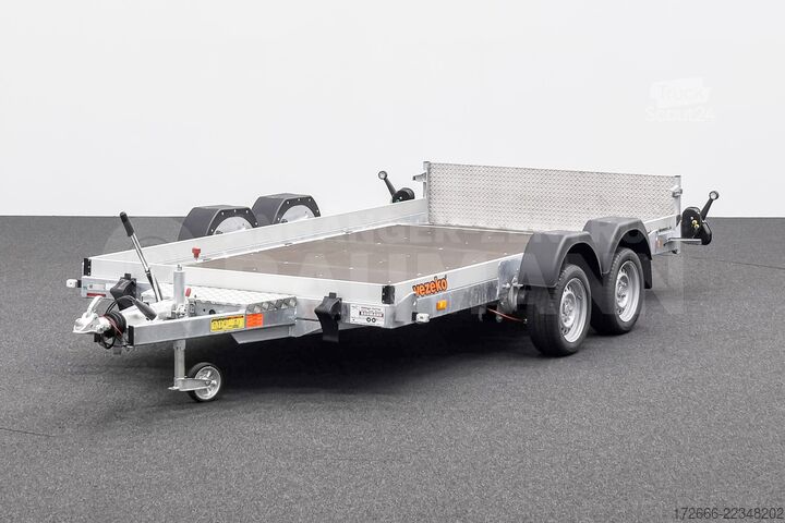 Lågbyggd släpvagn Vezeko HUSKY CAR FB 35.39 | E-PUMPE | RAMPE 394X187X10CM 3500KG ABSENKER