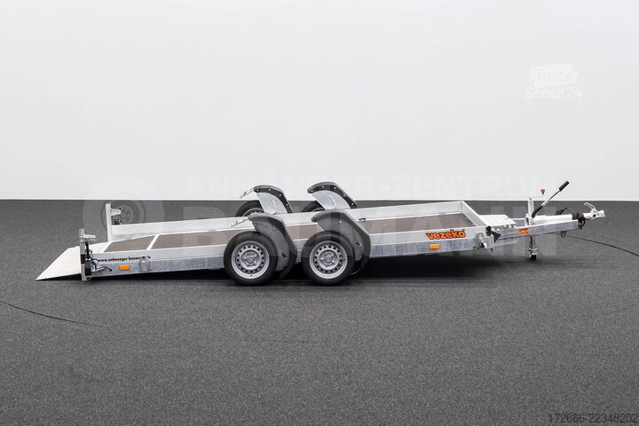 Lågbyggd släpvagn Vezeko HUSKY CAR FB 35.39 | E-PUMPE | RAMPE 394X187X10CM 3500KG ABSENKER