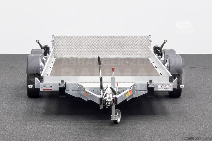 Lågbyggd släpvagn Vezeko HUSKY CAR FB 35.39 | E-PUMPE | RAMPE 394X187X10CM 3500KG ABSENKER