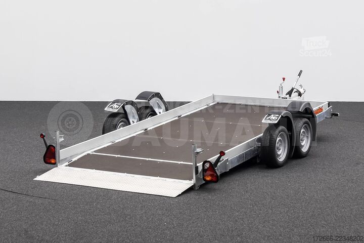 Lågbyggd släpvagn Vezeko HUSKY CAR FB 35.39 | E-PUMPE | RAMPE 394X187X10CM 3500KG ABSENKER