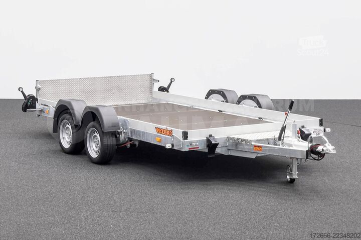 Lågbyggd släpvagn Vezeko HUSKY CAR FB 35.39 | E-PUMPE | RAMPE 394X187X10CM 3500KG ABSENKER