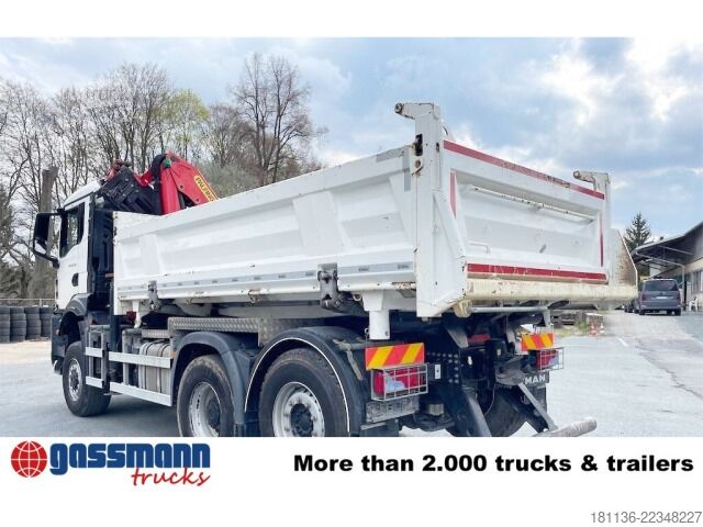 Kipper LKW MAN TGS 28.430 6x4-4 BL, Lenk-/Lift, Bordmatik, Kran