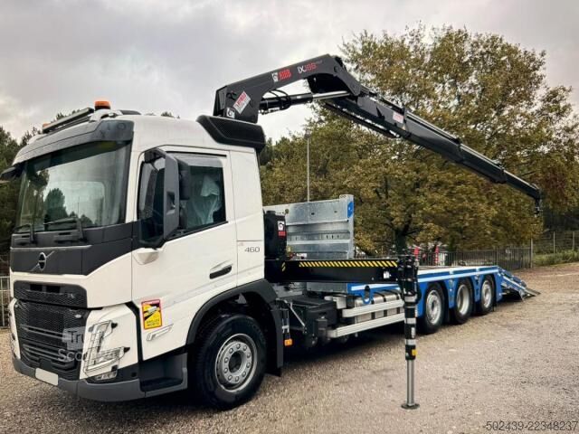 Camion plateau Volvo FM 460  8x2 TRIDEM - GRUE HIAB X-HiDuo 188 B-3