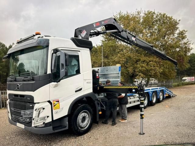 Camion plateau Volvo FM 460  8x2 TRIDEM - GRUE HIAB X-HiDuo 188 B-3