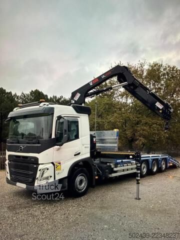 Camion plateau Volvo FM 460  8x2 TRIDEM - GRUE HIAB X-HiDuo 188 B-3