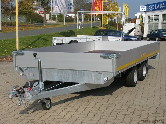 Open aanhangwagen EDUARD HL4020 2700 kg Hochlader 4x2 m Niedrigf.