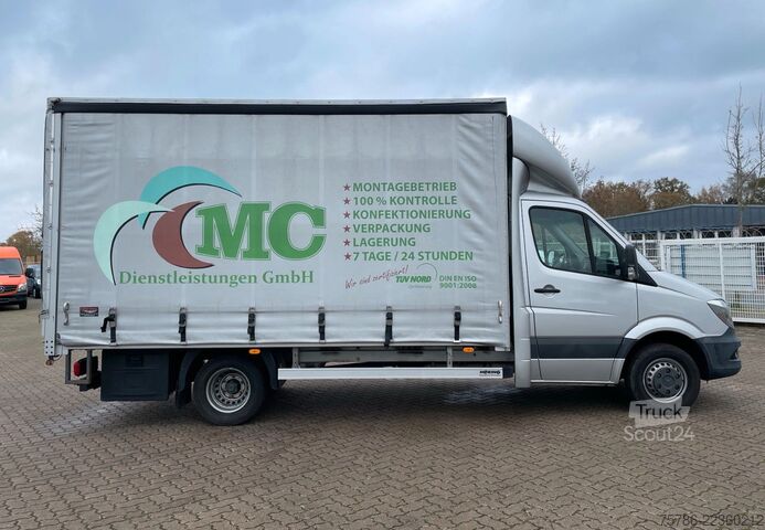 Dodávka s plachtovou bočnicou MERCEDES-BENZ Sprinter 519 CDI Pritsche/ AC/ org. KM