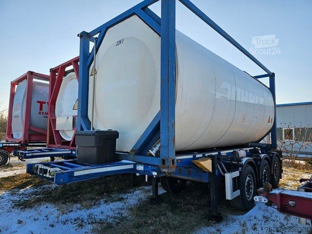 Tanktrailer SCHMITZ CARGOBULL Tankcontainer Chassis+Tankcontainer  Schwallwand