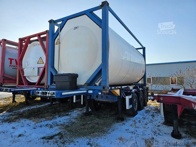 Tanktrailer SCHMITZ CARGOBULL Tankcontainer Chassis+Tankcontainer  Schwallwand