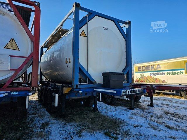 Tanktrailer SCHMITZ CARGOBULL Tankcontainer Chassis+Tankcontainer  Schwallwand