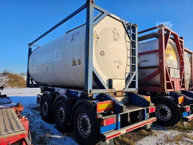 Tanktrailer SCHMITZ CARGOBULL Tankcontainer Chassis+Tankcontainer  Schwallwand