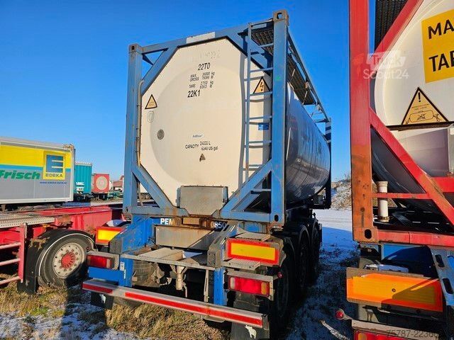Tanktrailer SCHMITZ CARGOBULL Tankcontainer Chassis+Tankcontainer  Schwallwand