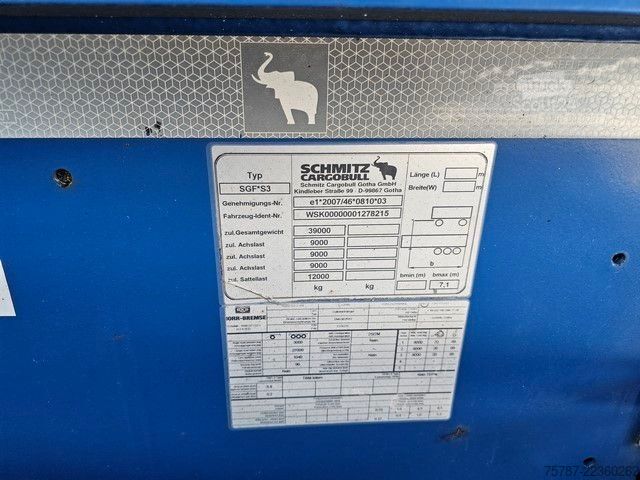 Tanktrailer SCHMITZ CARGOBULL Tankcontainer Chassis+Tankcontainer  Schwallwand