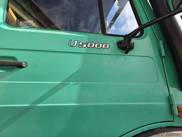 Lastbilchassis UNIMOG U5000 4x4 Chassis, Standklima, 4374/45
